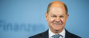 Ganz zufrieden: Bundesfinanzminister Olaf Scholz.