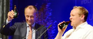 Friedrich Merz und JU-Chef Tilman Kuban auf dem Deutschlandtag der Jungen Union im Oktober 2019.