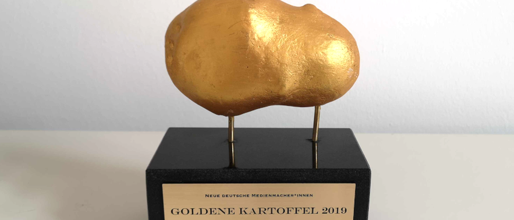 Also, richtig schön ist die "Goldene Kartoffel" nicht, die in diesem Jahr an die politischen Talkshows von ARD und ZDF verliehen wird.