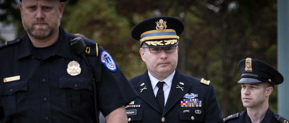 Bereit zur Aussage: Alexander Vindman am Dienstag bei seinem Eintreffen am Kapitol.