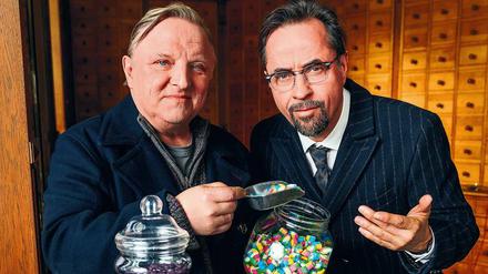 Auf dem Quotenthron sitzt seit 2002 das Münsteraner „Tatort“-Duo mit Kommissar Thiel (Axel Prahl) und Professor Boerne (Jan Josef Liefers, rechts). 