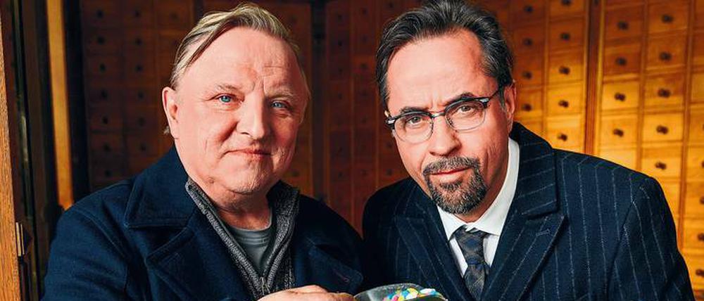 Auf dem Quotenthron sitzt seit 2002 das Münsteraner „Tatort“-Duo mit Kommissar Thiel (Axel Prahl) und Professor Boerne (Jan Josef Liefers, rechts).