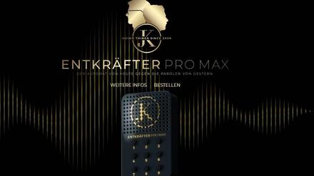 Passt in jede Hosentasche: der "Entkräfter Pro Max".