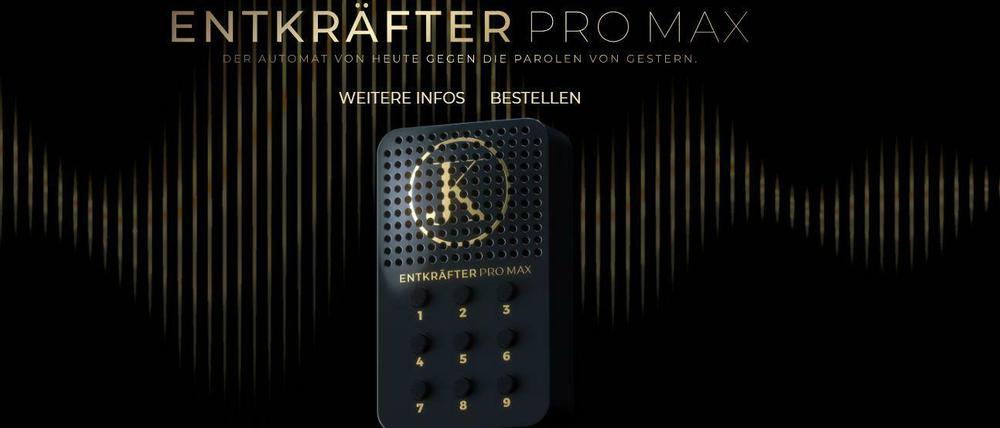 Passt in jede Hosentasche: der "Entkräfter Pro Max".