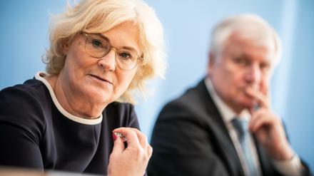 Justizministerin Christine Lambrecht (SPD) und Innenminister Horst Seehofer (CSU).
