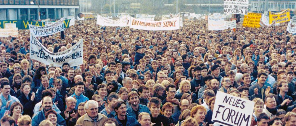"Schluss mit der DDR!" - Das stand vor 30 Jahren auf keinem der Plakate.