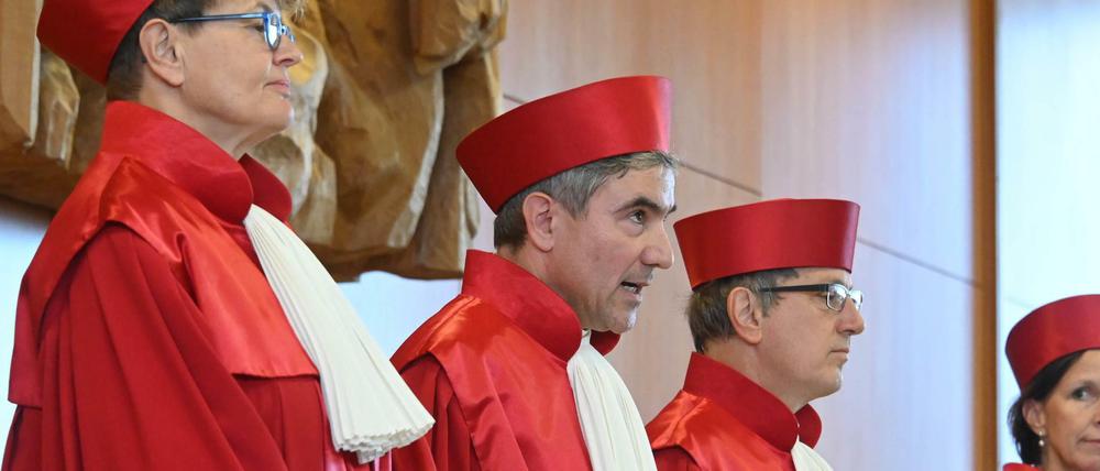 Der Erste Senats des Bundesverfassungsgerichts verkündet das Urteil über die Rechtmäßigkeit von Hartz-IV-Sanktionen.