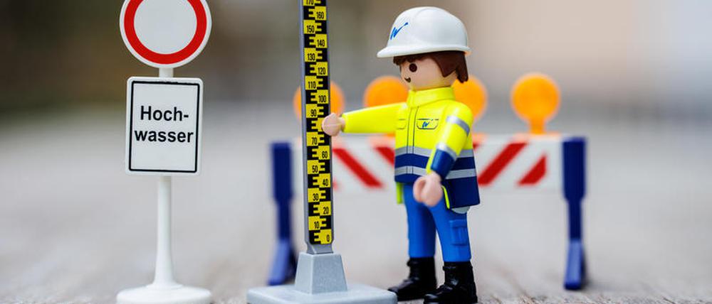 Playmobil-Mitarbeiter des Bayrischen Landesamtes für Umwelt.