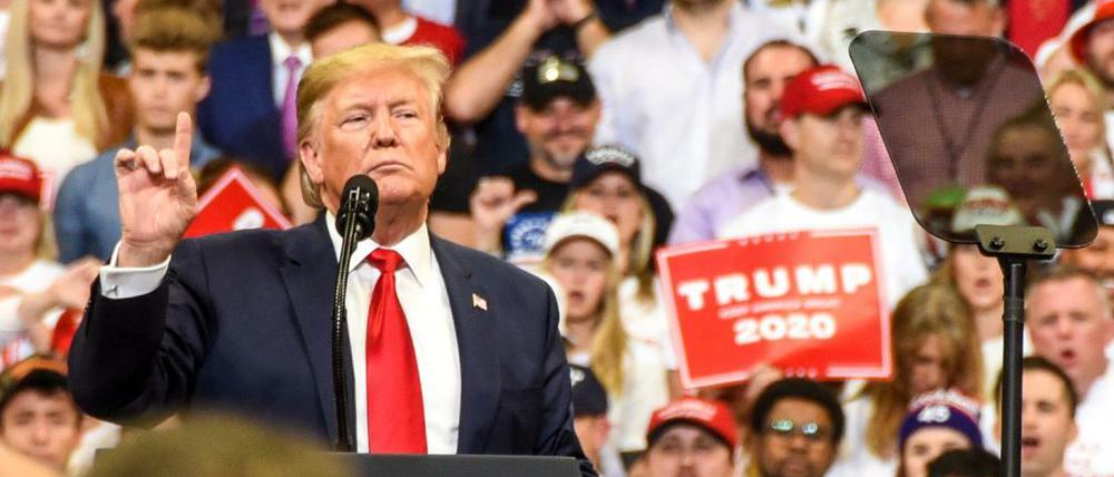 Trump bei einer Wahlkampfkundgebung der Republikaner in Kentucky.