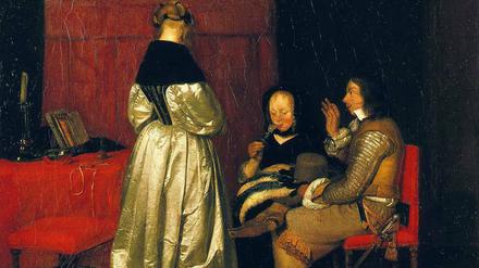 Väterliche Ermahnung. Die Berliner Variation des ter-Borch-Gemäldes.