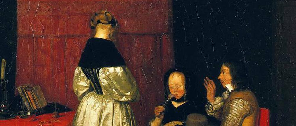 Väterliche Ermahnung. Die Berliner Variation des ter-Borch-Gemäldes.