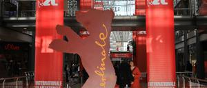 Kartenverkauf in den Potsdamer Platz Arkaden auf der Berlinale 2019 in Berlin-Tiergarten.