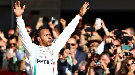 Lewis Hamilton genügte am Sonntag beim Großen Preis der USA in Austin ein zweiter Platz zum WM-Titel.