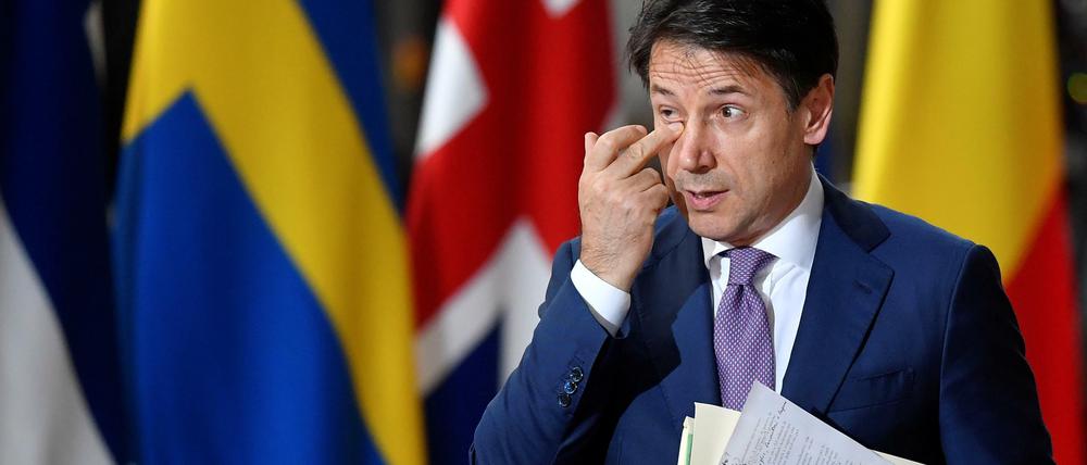 Zukunft ungewiss - Italiens Premier Giuseppe Conte führt erneut eine wacklige Koalition.