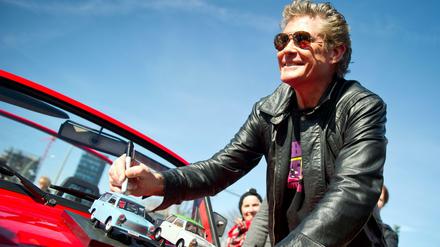 Ostalgiker: David Hasselhoff darf zum Gedenktag des Mauerfalls natürlich nicht fehlen.