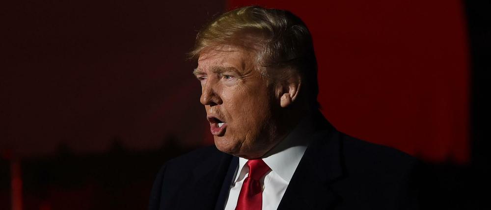 US-Präsident Donald Trump bei einem Pressetermin.