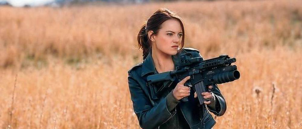 Versteht keinen Spaß: Emma Stone als Zombiejägerin Wichita.