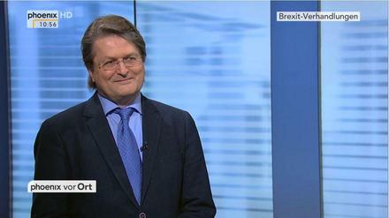 Der Journalist Grahame Lucas gehört bei Phoenix und anderen öffentlich-rechtlichen Sendern zu den den bekanntesten Brexit-Erklärern.
