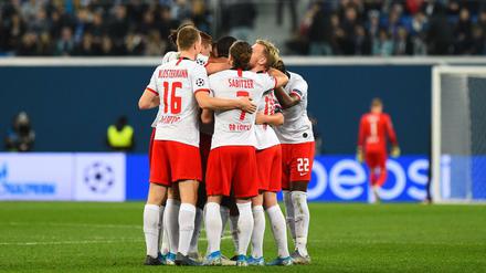 Runde Sache: Leipzig jubelt über einen Sieg in St. Petersburg.