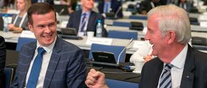 Der Neue und der Alte. Witold Banka (l.) wird im Januar neuer Präsident der Wada und folgt damit auf den Schotten Craig Reedie (r.).