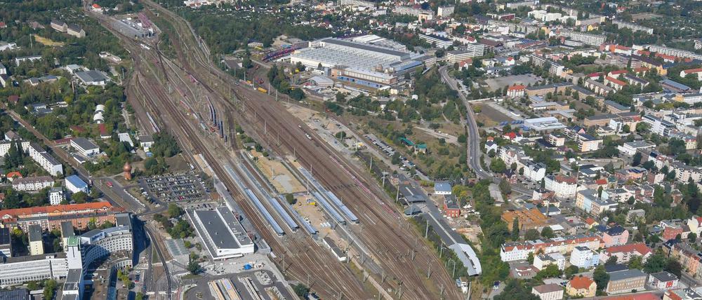 Der Hauptbahnhof der brandenburgischen Stadt Cottbus.