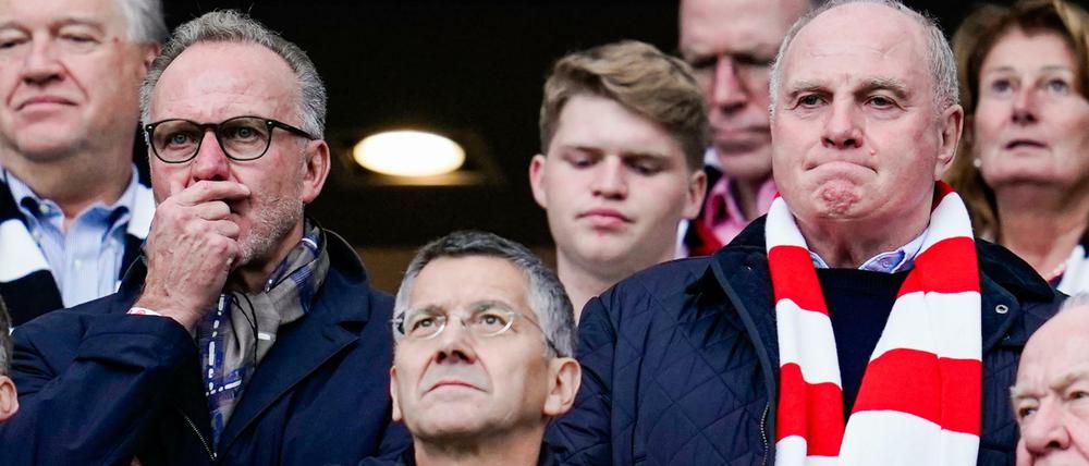 Münchner Macht. Uli Hoeneß, sein Nachfolger Herbert Hainer und Karl-Heinz Rummenigge.
