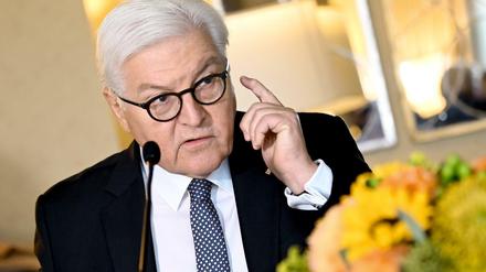 Bundespräsident Frank-Walter Steinmeier bei seiner USA-Reise im Oktober in Boston.