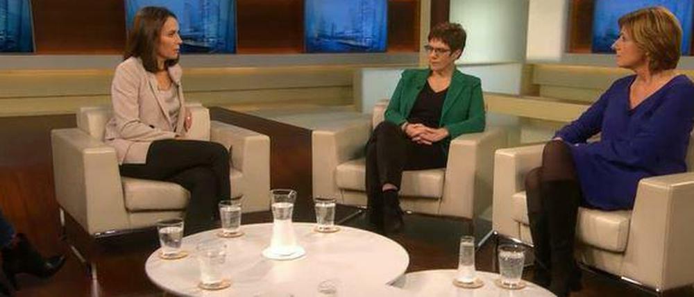 Annegret Kramp-Karrenbauer und Malu Dreyer bei Anne Will