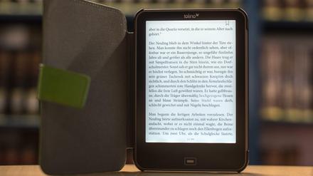 Lesen im digitalen Zeitalter. Ein E-Book-Reader.
