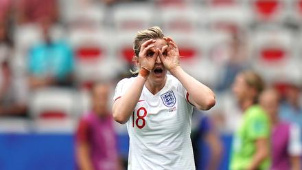 Ellen White gehörte bei der WM in Frankreich zu den auffälligsten Spielerinnen - nicht nur wegen ihres Jubels.