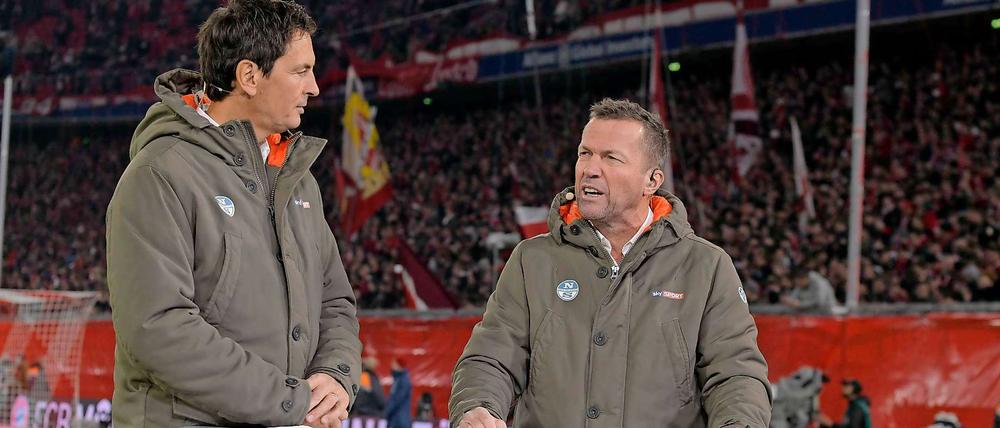 Lothar (rechts) spricht und keiner kann es sehen.