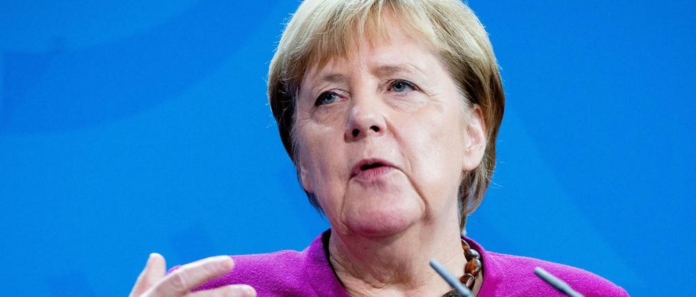 Bundeskanzlerin Angela Merkel (CDU) im Bundeskanzleramt.