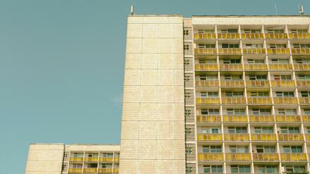 Ein Plattenbau in Dresden, wie auch für Igor Marfut und seine Familie ein Zuhause war.