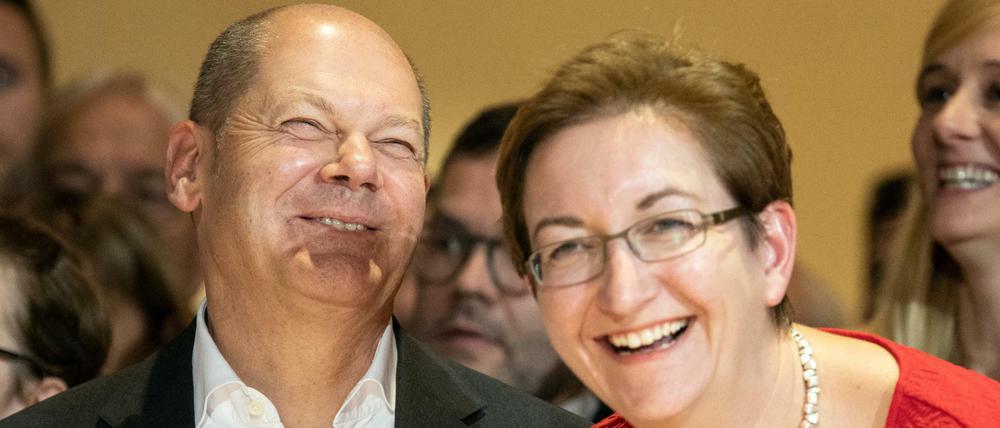 Das Kandidatenpaar Klara Geywitz und Olaf Scholz