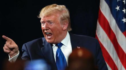 Donald Trump bei einem öffentlichen Auftritt.