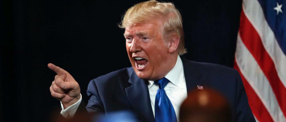 Donald Trump bei einem öffentlichen Auftritt.