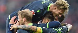 Das Team von Union Berlin kann jubeln. Nach dem Sieg in Mainz stehen die Eisernen auf Platz elf in der Bundesliga-Tabelle