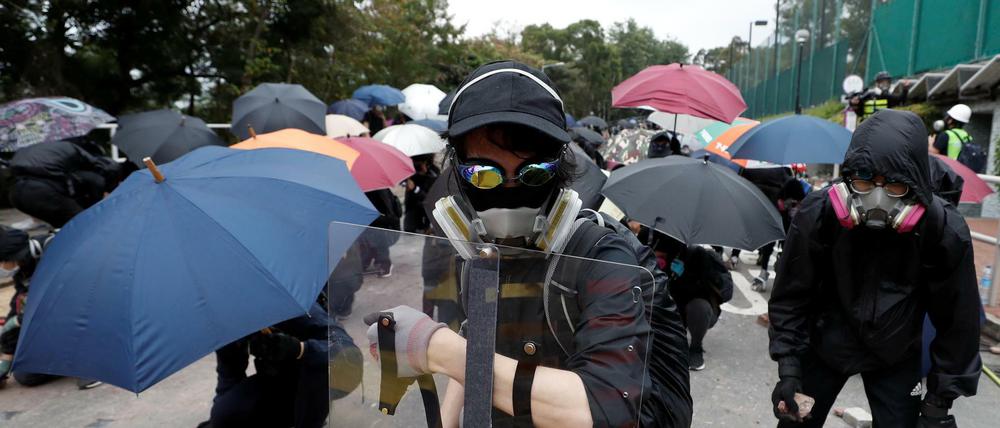 Demonstranten in Hongkong 