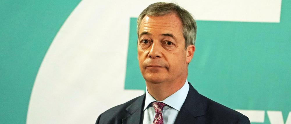 Nigel Farage, Vorsitzender der Brexit-Partei, will bei der Parlamentswahl am 12. Dezember nun doch nicht in fast allen britischen Wahlkreisen antreten.