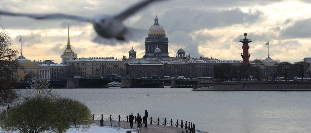 Blick auf Sankt Petersburg und den Fluss Newa (Symbolbild).