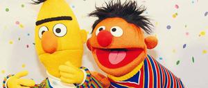 Dauerbrenner. Bei heutigen Vorschulkindern stehen die Klappmaulpuppen zwar nicht mehr an allererster Stelle, aber beliebt sind sie immer noch: Ohne den quietschfidelen Ernie (r.) und den etwas bräsigen Bert wären Millionen Kindheiten ein bisschen ärmer gewesen. 