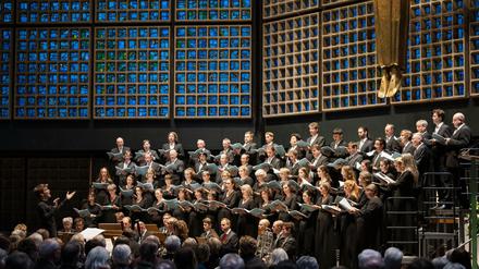 Der Rundfunkchor beim Konzert in der Gedächtniskirche.