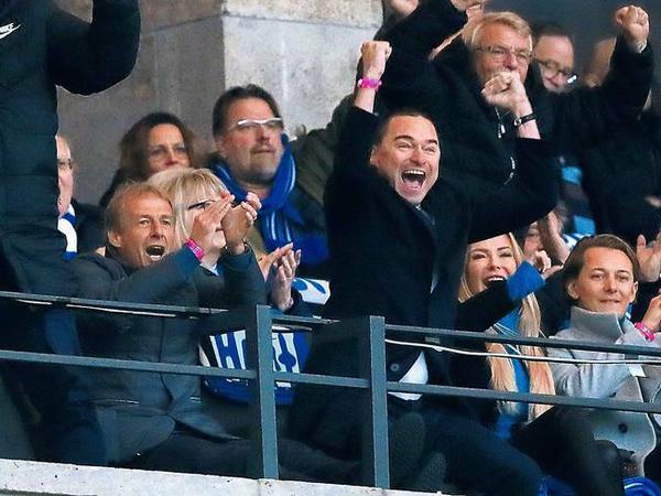 Edelfans: Aufsichtsratsmitglied Jürgen Klinsmann (l.) und Investor Lars Windhorst.