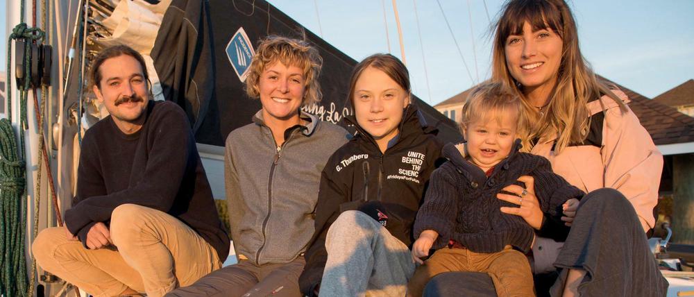 Greta Thunberg auf der "La Vagabonde".