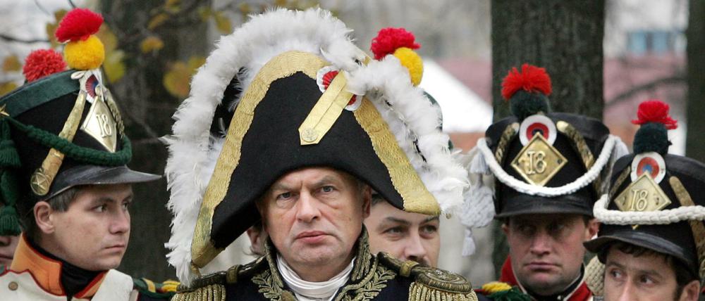 Sokolow lebte die Rolle des französischen Kaisers.