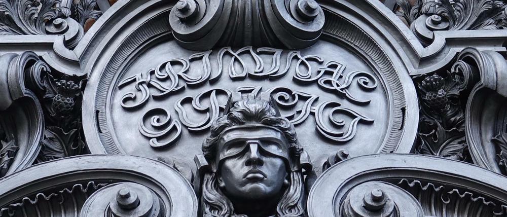 Der Eingang des Kriminalgerichts Moabit.