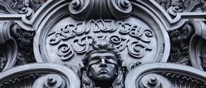 Der Eingang des Kriminalgerichts Moabit.