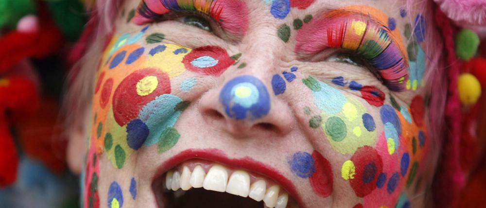 So bunt geht es beim Karneval zumindest in Berlin nicht immer zu.