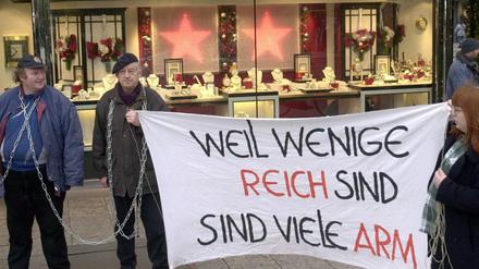 Die soziale Ungleichheit in Deutschland wächst.