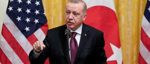 Der türkische Präsident Recep Tayyip Erdogan bei seinem Besuch in den USA.